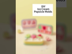DIY Kids Cute Shapes Ice Cream Popsicle Molds Ice Cream Making Moulds بدون بو
