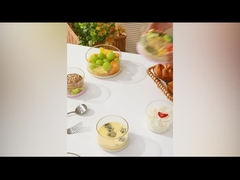 2024 آشپزخانه جدید ظرف های بسته بندی شده مواد غذایی مایکروویو امن بوروسیلیکات بالا جعبه ناهار شیشه ای